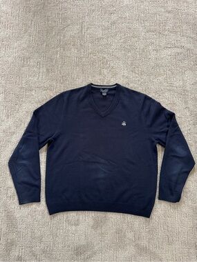 Brooks Brothers V-Neck Sweater - Navy